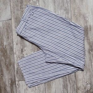 Elliott Lauren White With Blue Stripes Pants